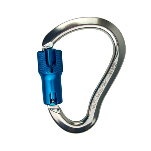 Aluminum 3600lb Gate Rated Carabiner.  Twist lock with captive eye pin.