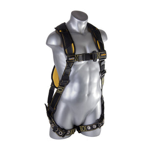 Cyclone Harness Black/Yellow, HUV / TB Legs / PT Chest / Side D-rings / Size XL