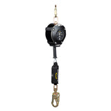 10925 HALO LE 30’ HD galvanized cable retractable lifeline with swivel top/hook, shock pack, carabiner & boot cover