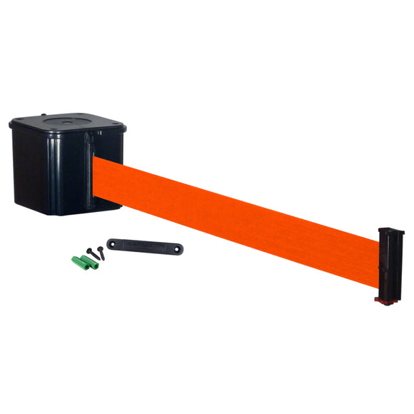 15ft Retractable Barrier-Magnetic Wall mount with Magnetic End, Orange Belt no print