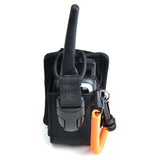 Retractable Coil Radio Pouch with Tether Loops RETRPBHCL