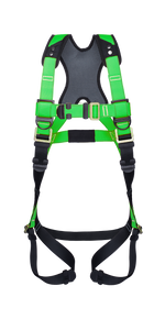 Series 1 Harness, M-L, PT chest, TB legs, 3-D (dorsal, side), Green