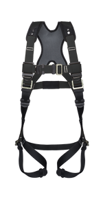 Series 3 Harness With Waist Pad, 3XL, QC Chest, TB Legs, 3-D (Dorsal, Shoulder), Black, Custom Logo