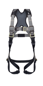 Series 3 Harness With Waist Pad, XL-XXL, QC Chest, TB Legs, 4-D (Dorsal, Sternal, Shoulder), Silver, Custom Logo