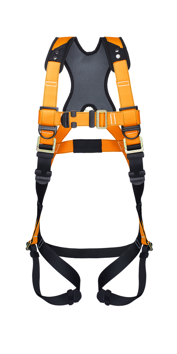 Series 1 Harness, M-L, PT chest, PT legs, 3-D (dorsal, side), Orange