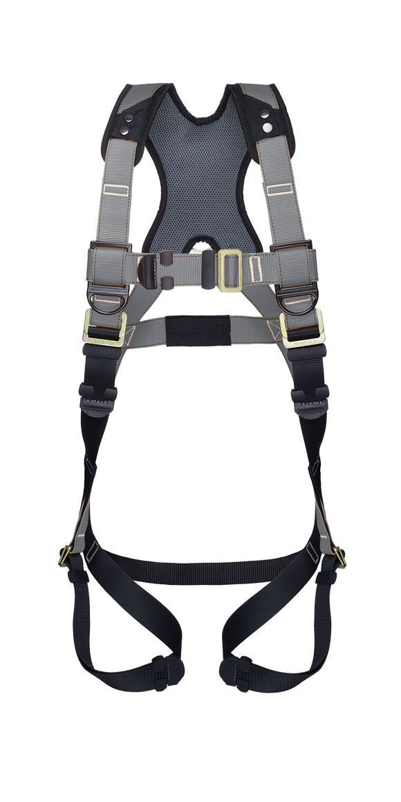 Series 1 Harness, 3XL, PT chest, PT legs, 3-D (dorsal, side), Silver, Custom Logo