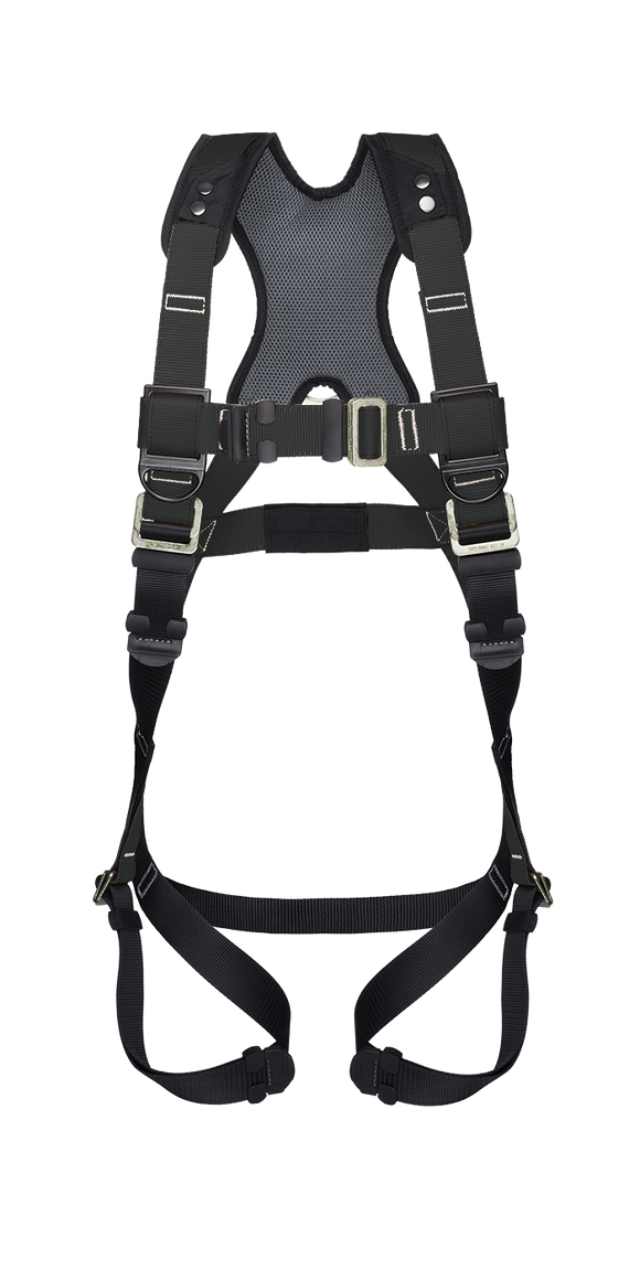 Series 1 Harness, M-L, PT chest, PT legs, 3-D (dorsal, side), Black