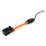 TETHCRSMOR Naranja, clip de sujeción y cuerda pequeño y 1 VersaClamp, paquete de 25